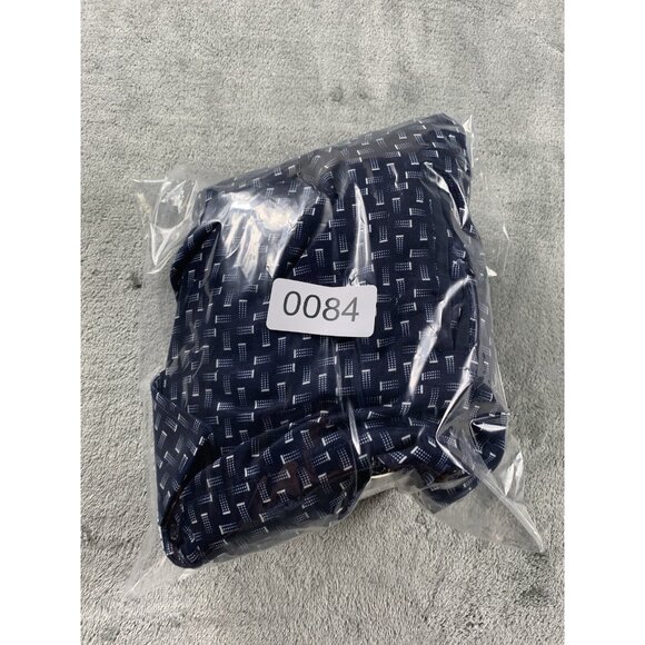 Niko Milano Button Up Shirt Men’s XL Navy Blue Geometric Pattern Long Sleeve NWT - Picture 14 of 14